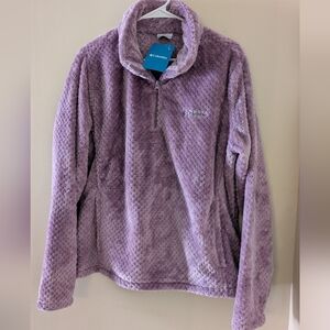 NWT Columbia Lavender Fleece Jacket ~ Sz XL